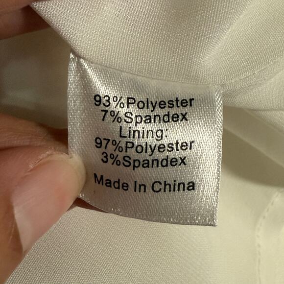 Tuckernuck M Oversized Avon Ruffle Hem Mini Dress White A Line Party *flaw - Picture 9 of 12